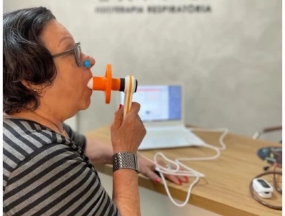 Imagem do exame Espirometria (Teste de Função Pulmonar)
